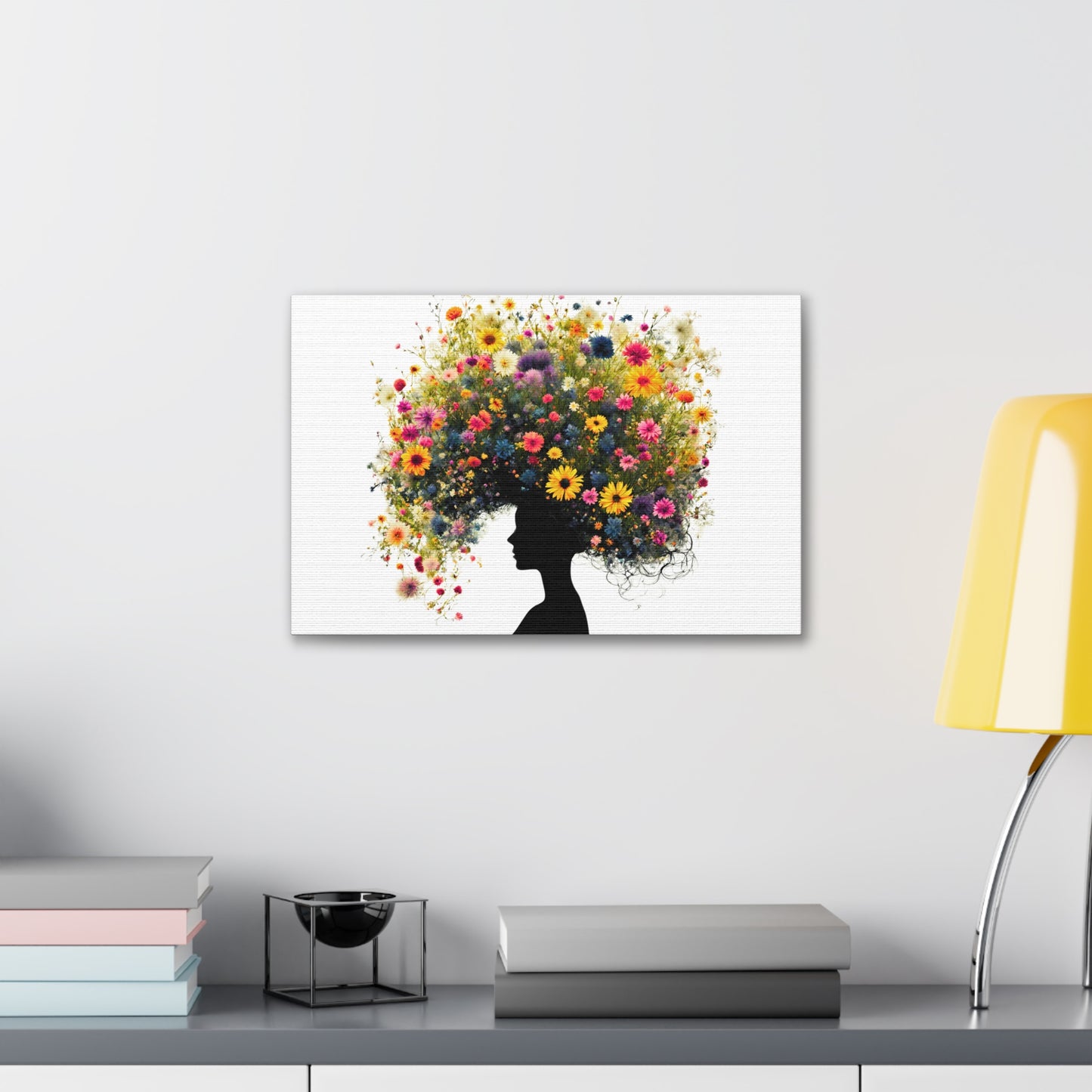 Summer Wildflower Hair Art Print