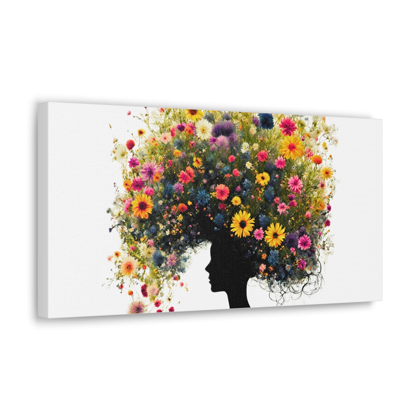 Summer Wildflower Hair Art Print
