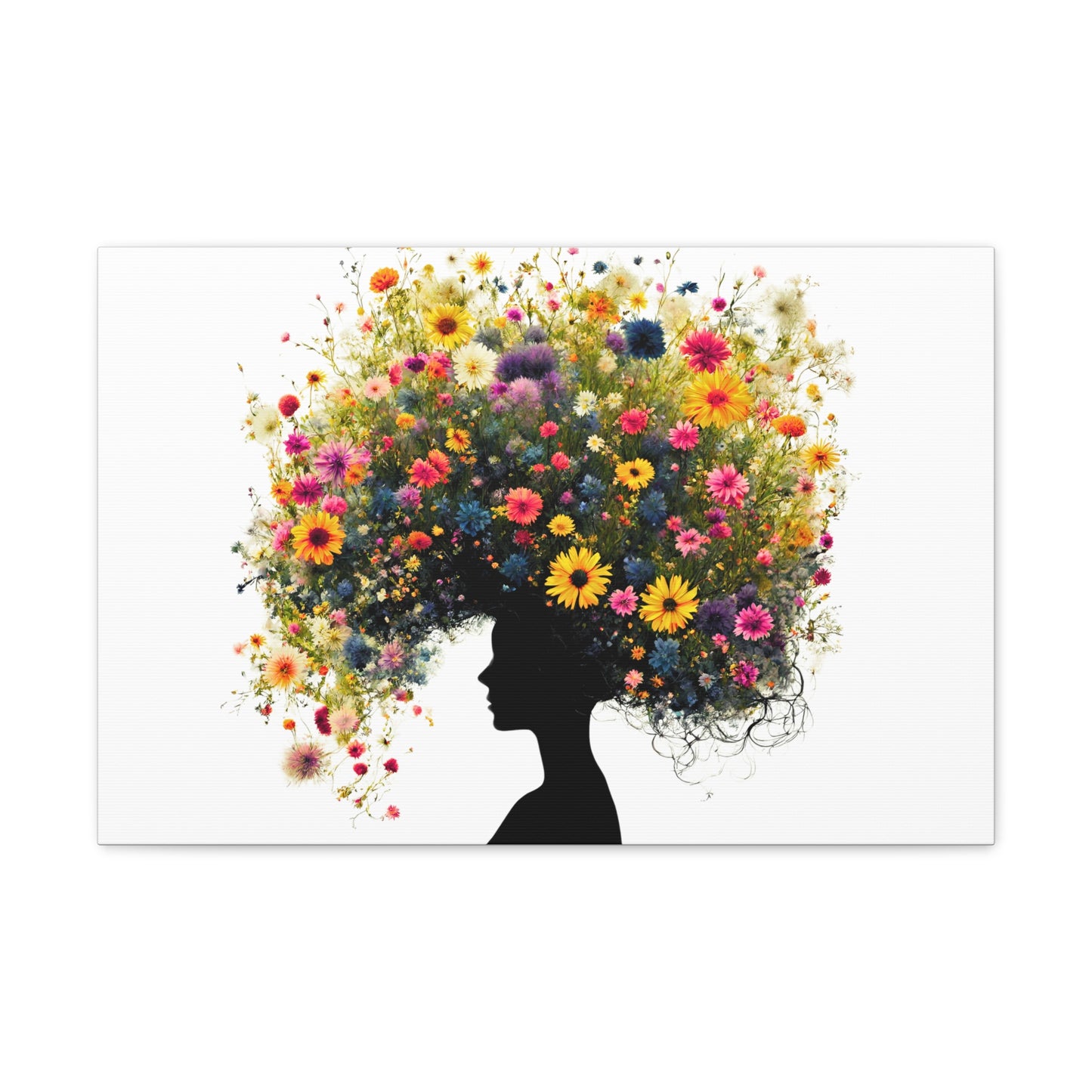 Summer Wildflower Hair Art Print