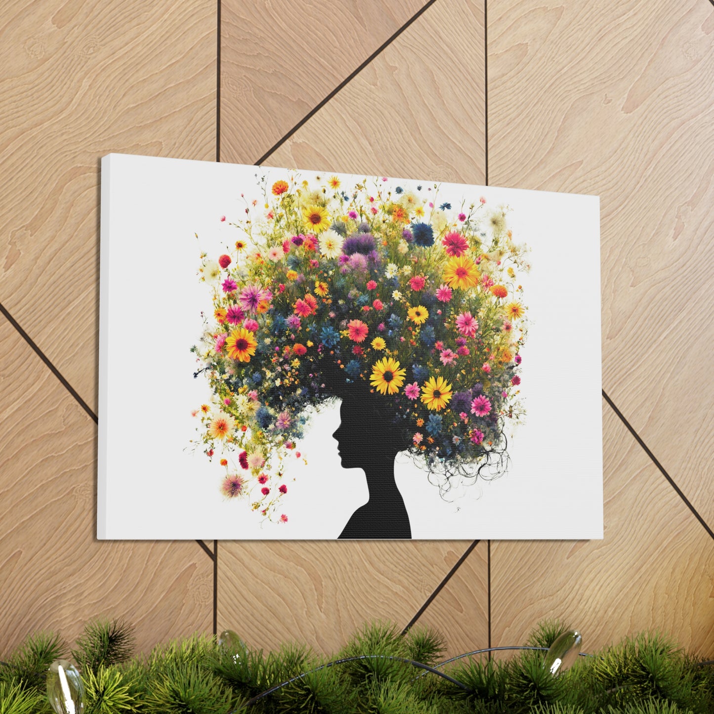 Summer Wildflower Hair Art Print