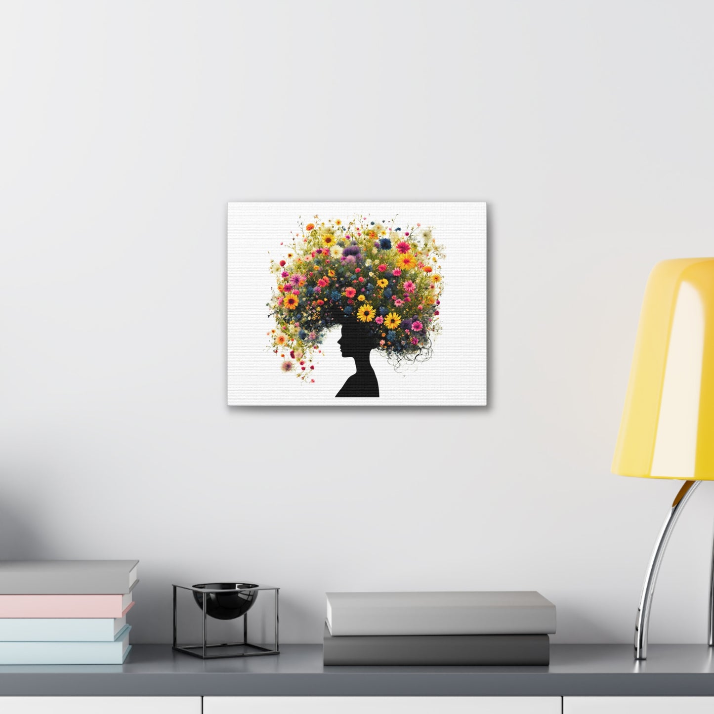 Summer Wildflower Hair Art Print