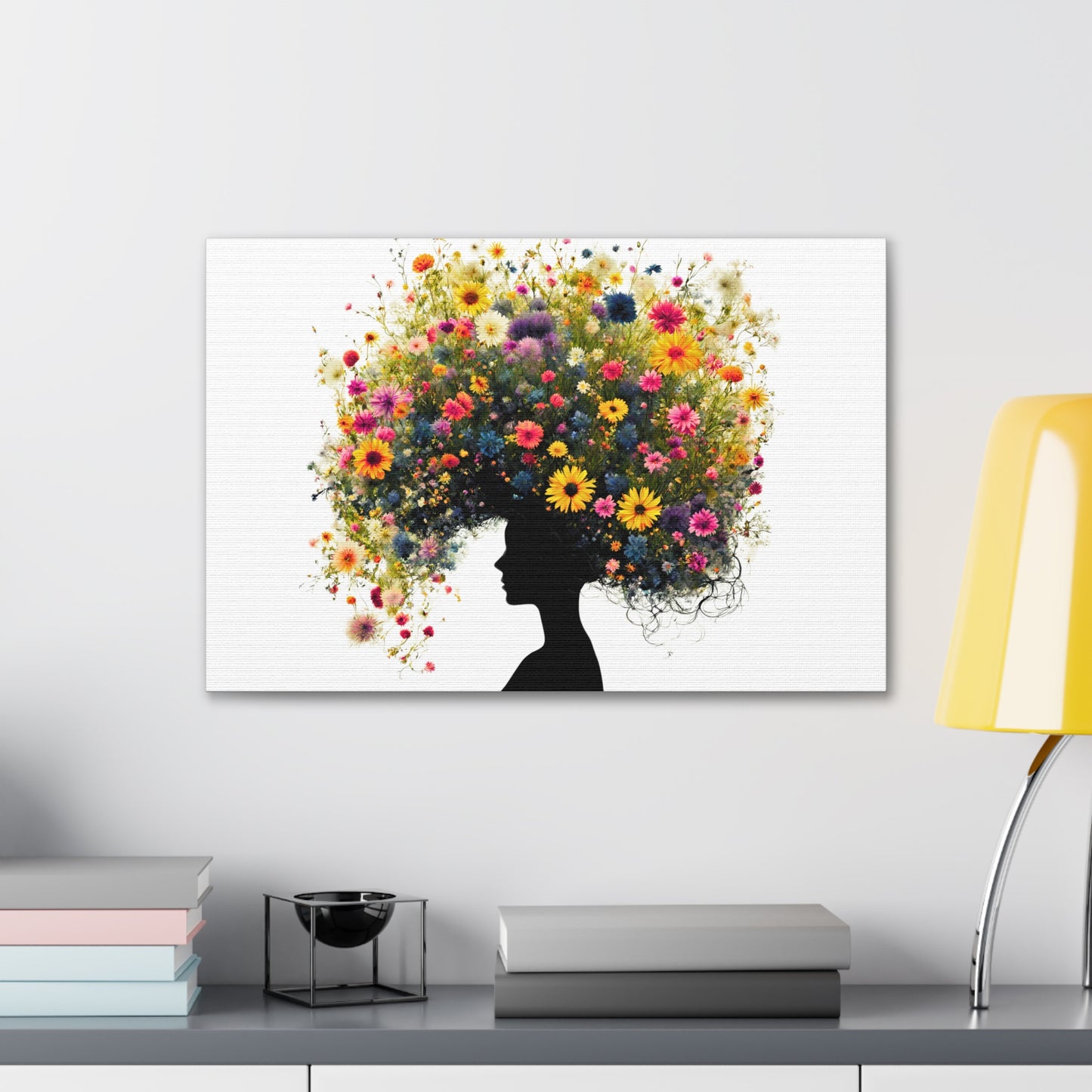 Summer Wildflower Hair Art Print