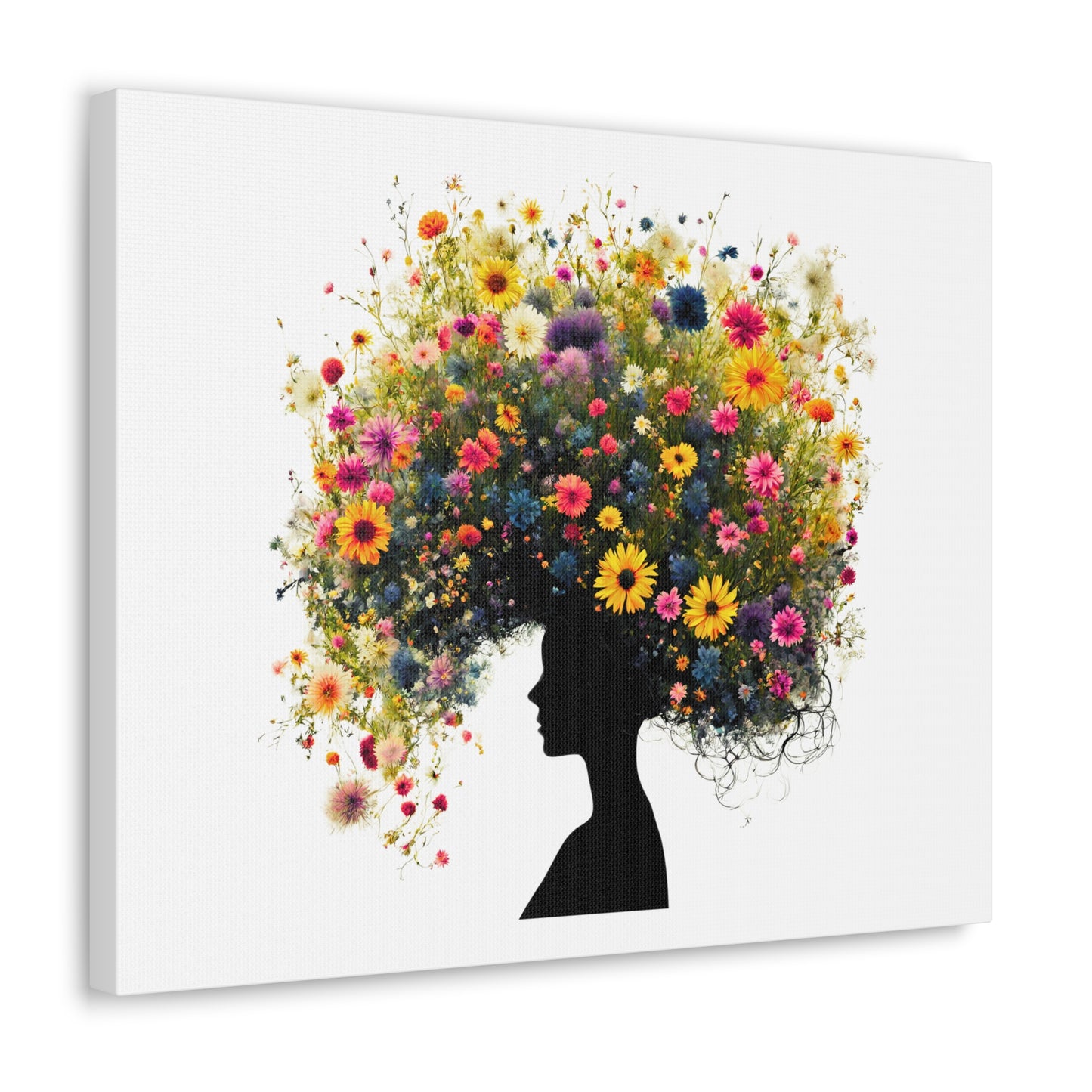 Summer Wildflower Hair Art Print