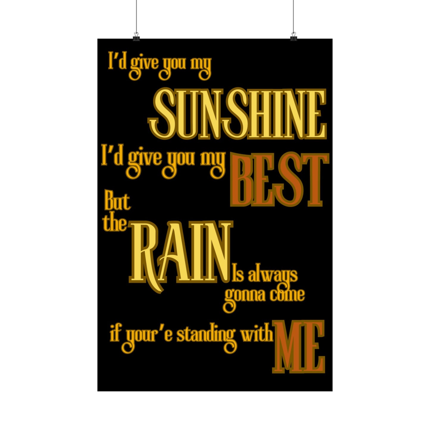 Swiftie Matte Poster Give you my Best