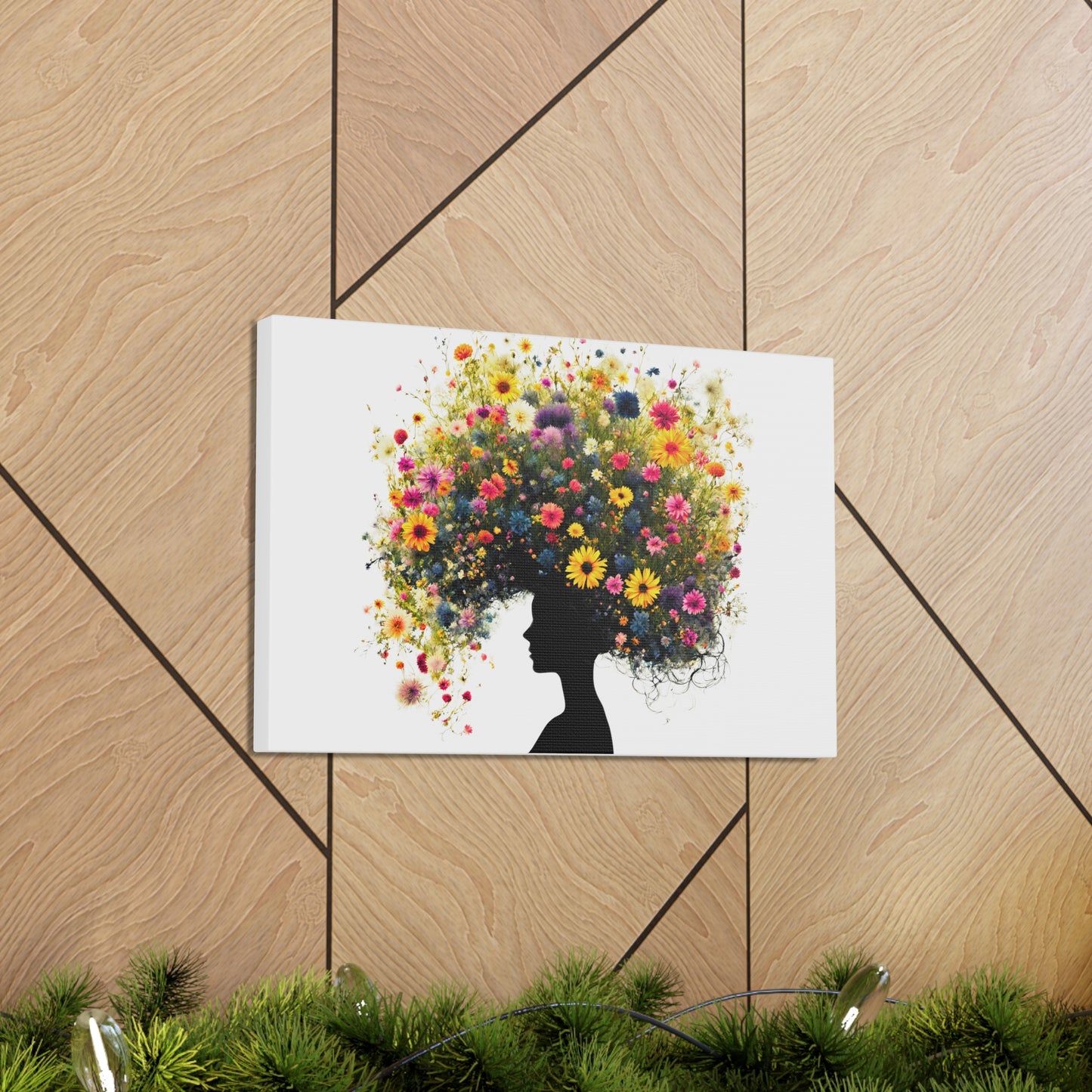 Summer Wildflower Hair Art Print