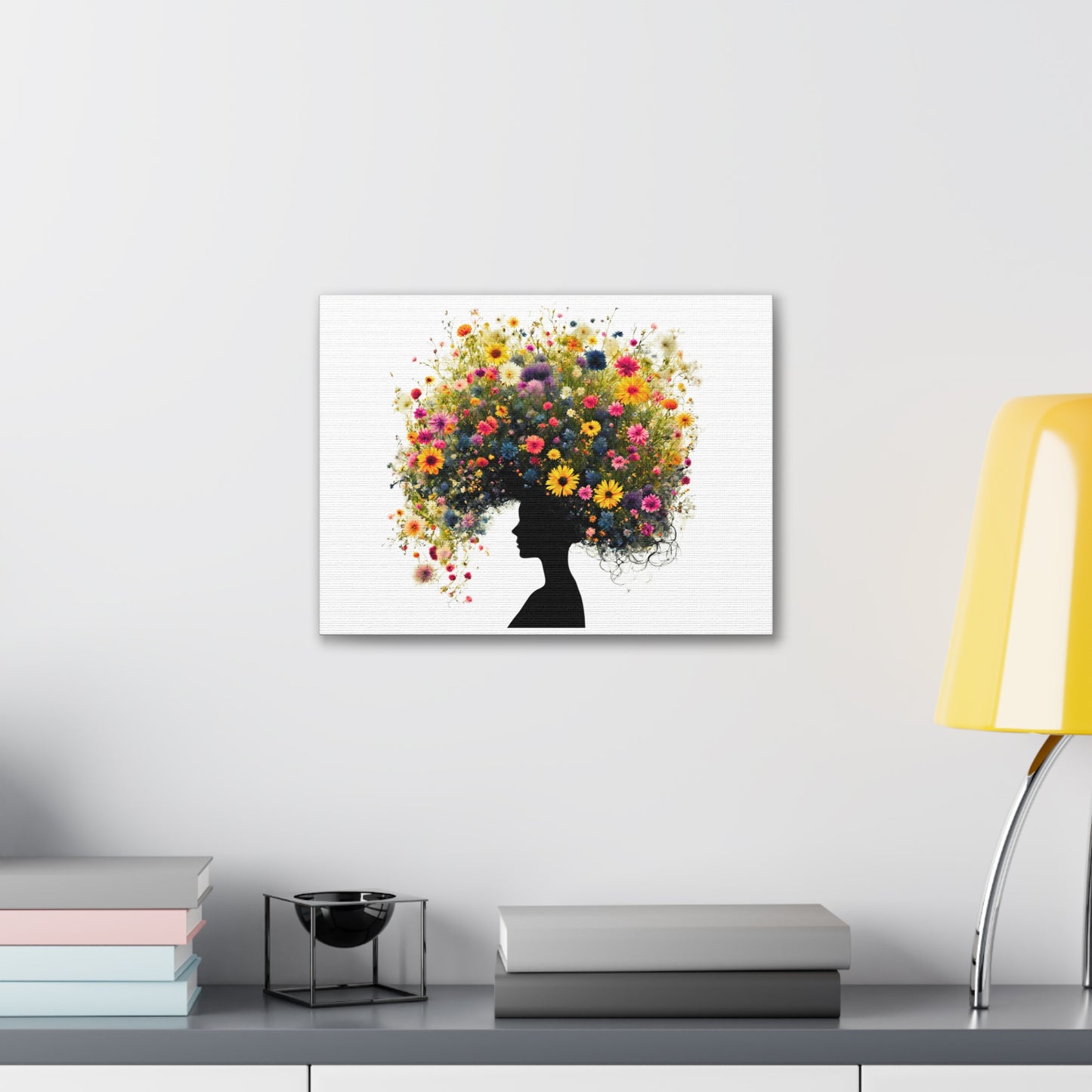 Summer Wildflower Hair Art Print