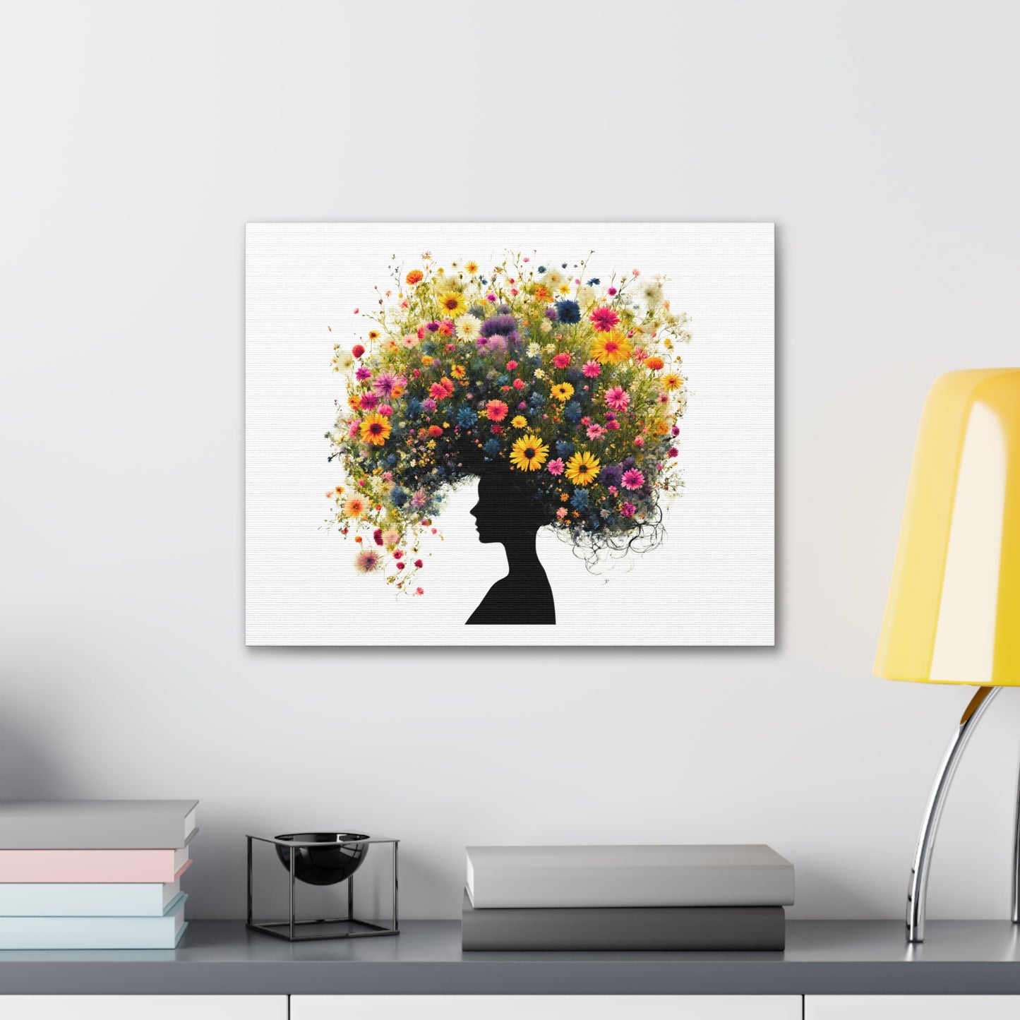 Summer Wildflower Hair Art Print