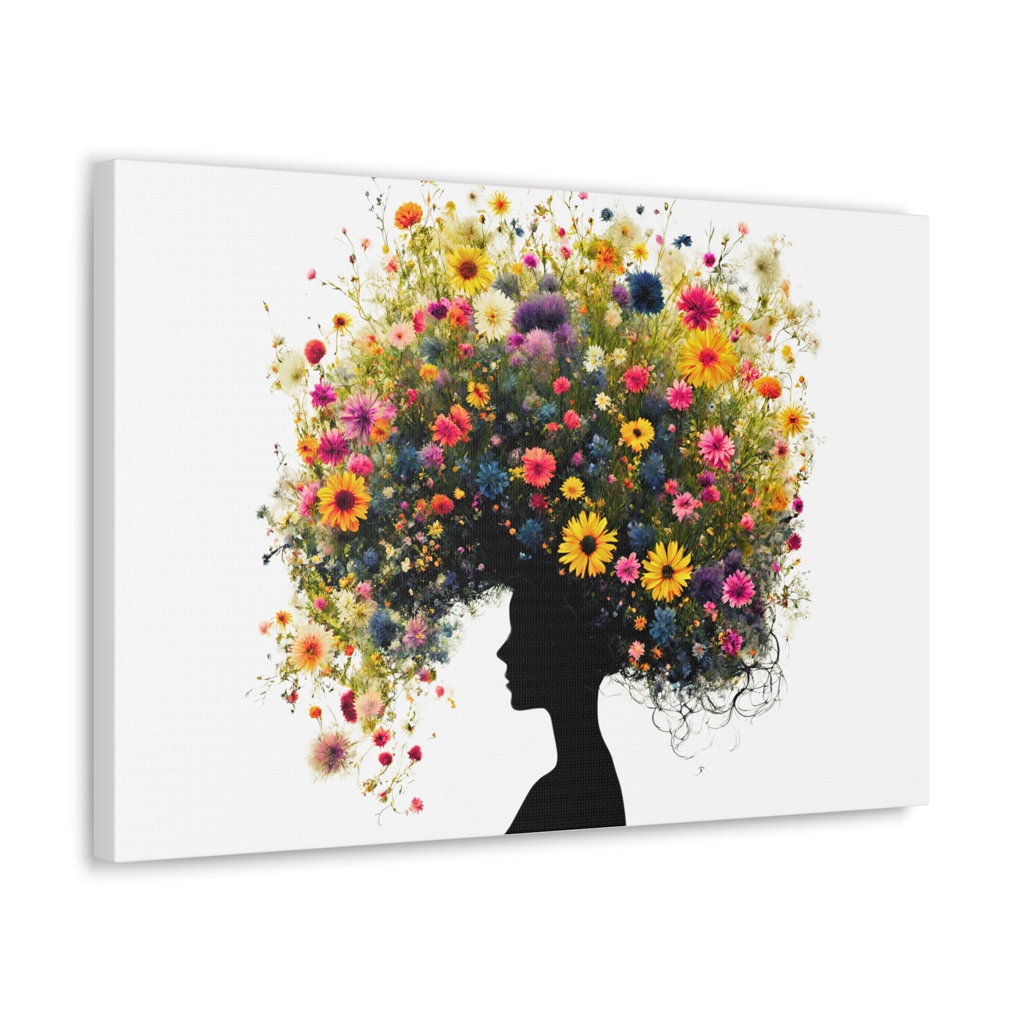 Summer Wildflower Hair Art Print