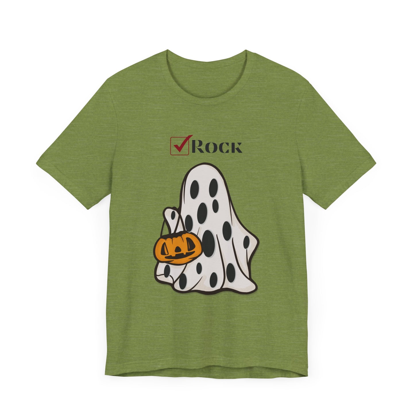 Funny Ghost Unisex Tee with Rock Design