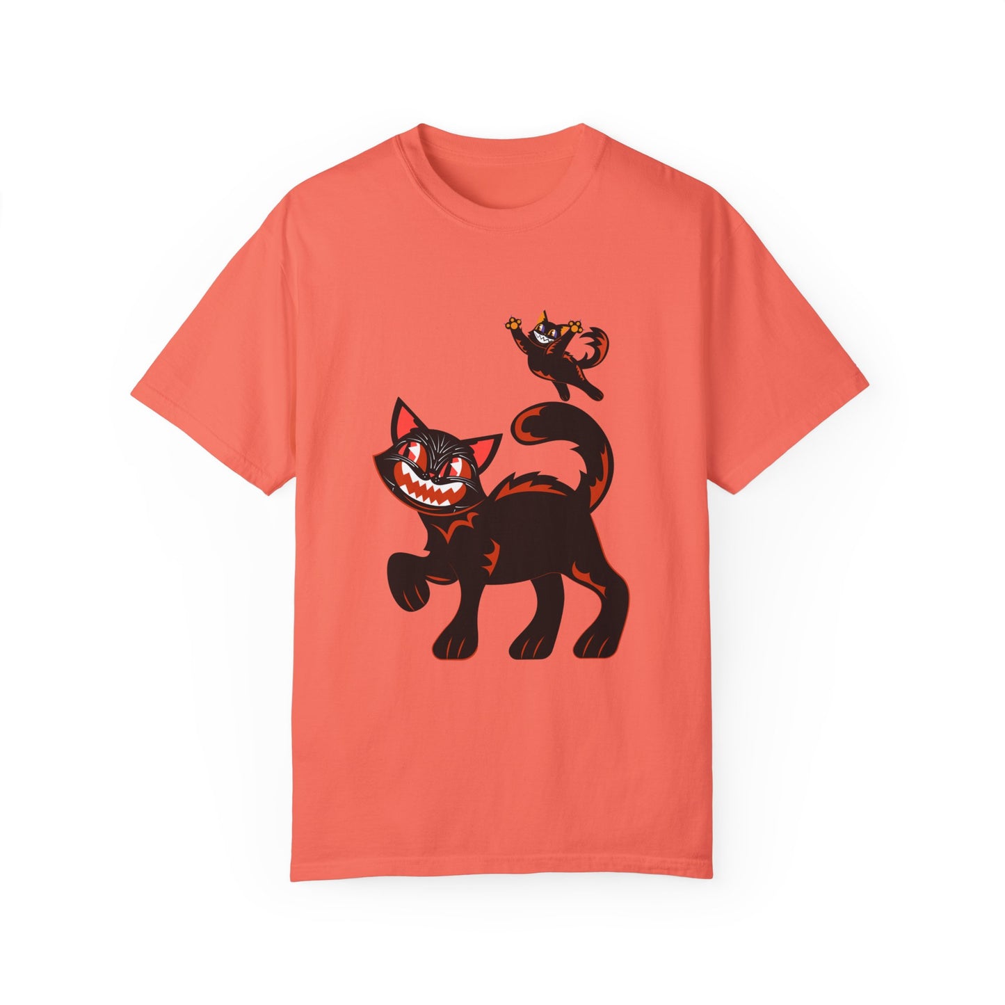 Vintage Playful Halloween Cats T-shirt