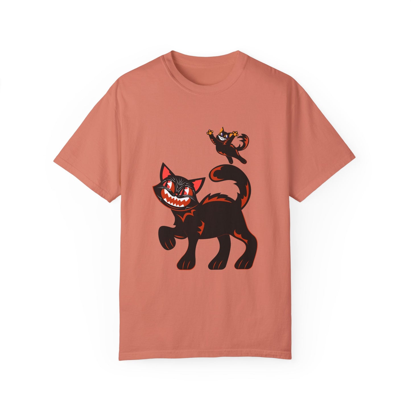 Vintage Playful Halloween Cats T-shirt