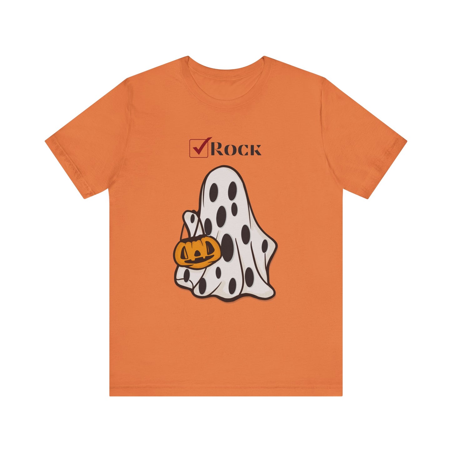 Funny Ghost Unisex Tee with Rock Design