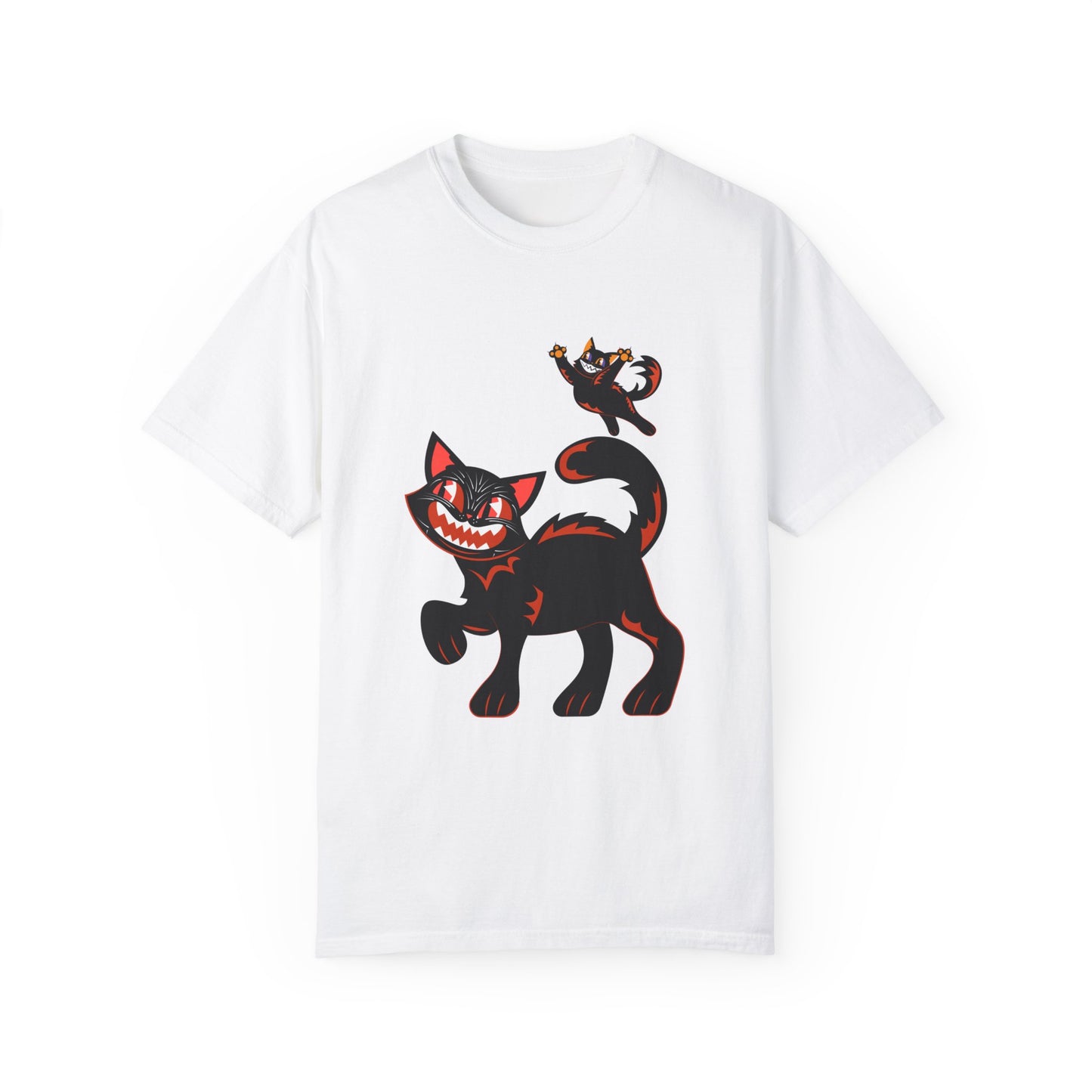 Vintage Playful Halloween Cats T-shirt