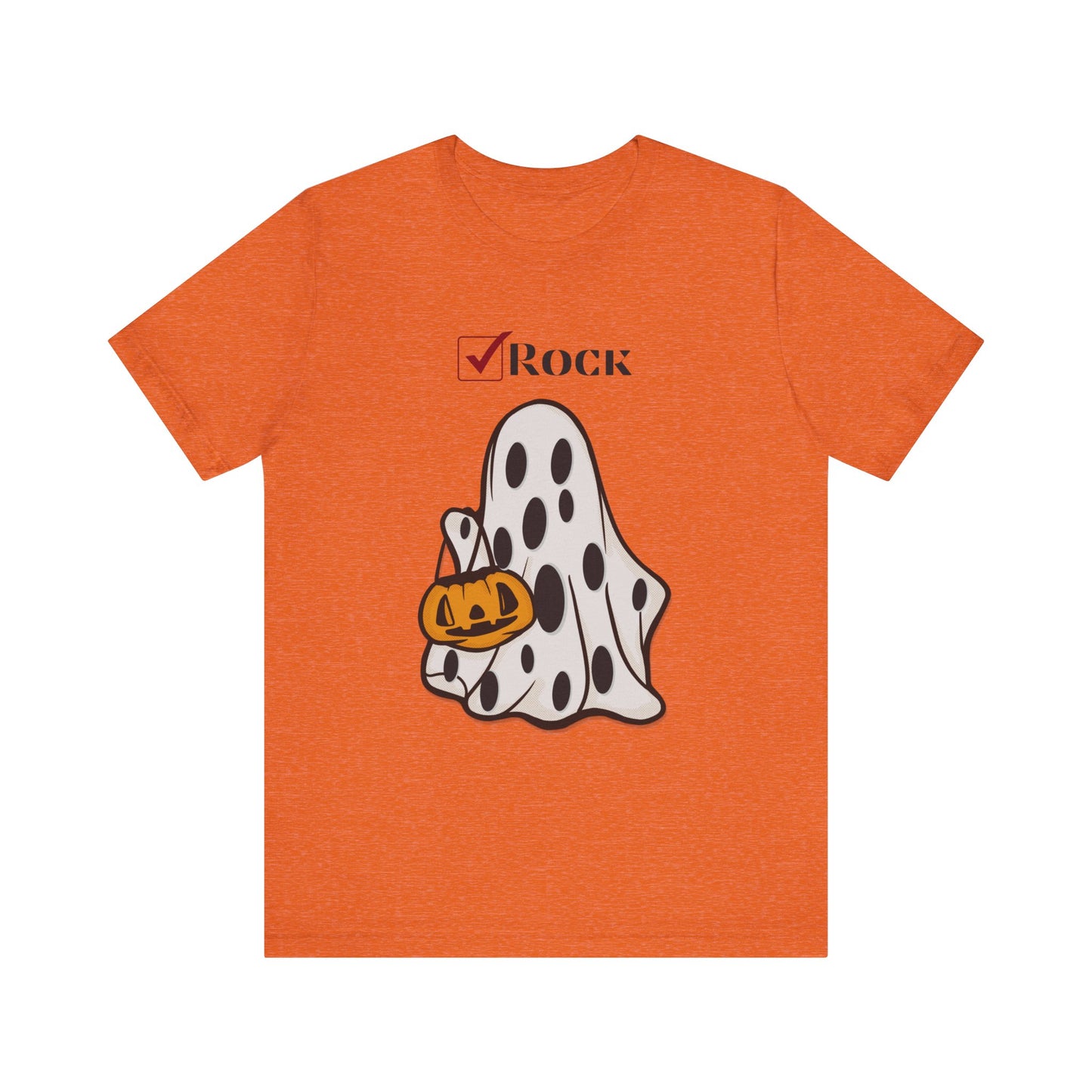 Funny Ghost Unisex Tee with Rock Design