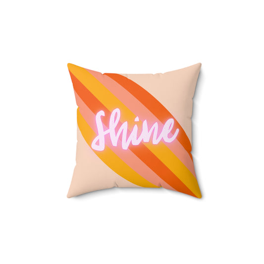 Shine the Spun Polyester Square Pillow