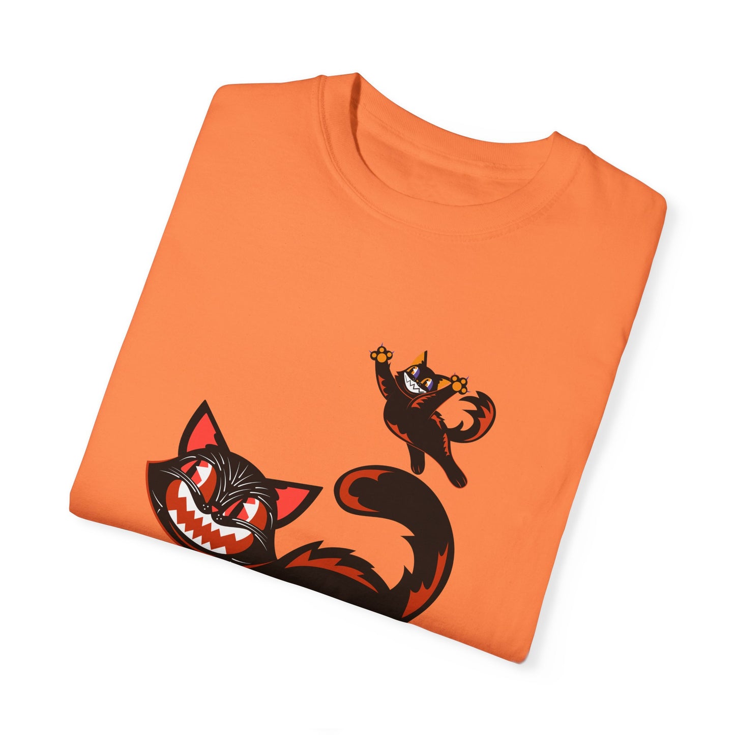 Vintage Playful Halloween Cats T-shirt