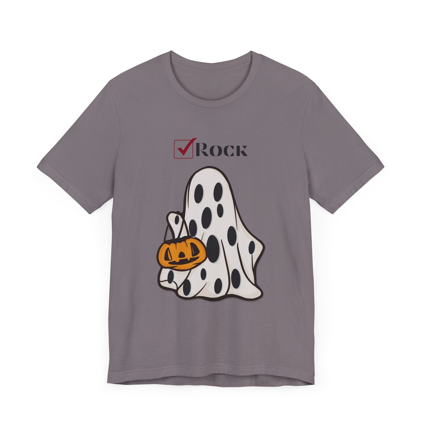 Funny Ghost Unisex Tee with Rock Design