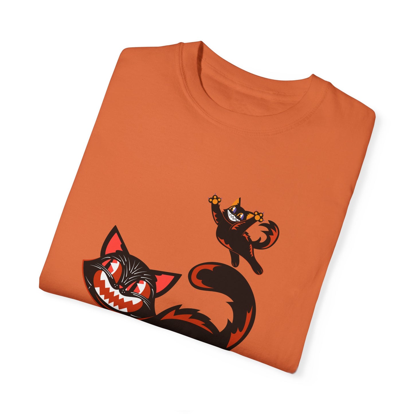 Vintage Playful Halloween Cats T-shirt