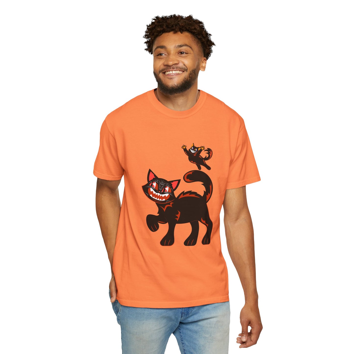 Vintage Playful Halloween Cats T-shirt