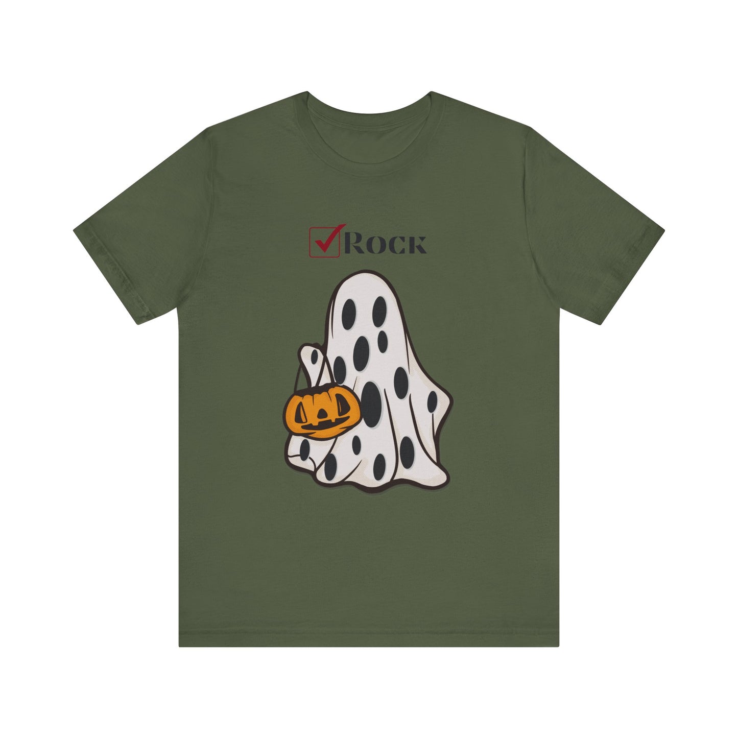 Funny Ghost Unisex Tee with Rock Design