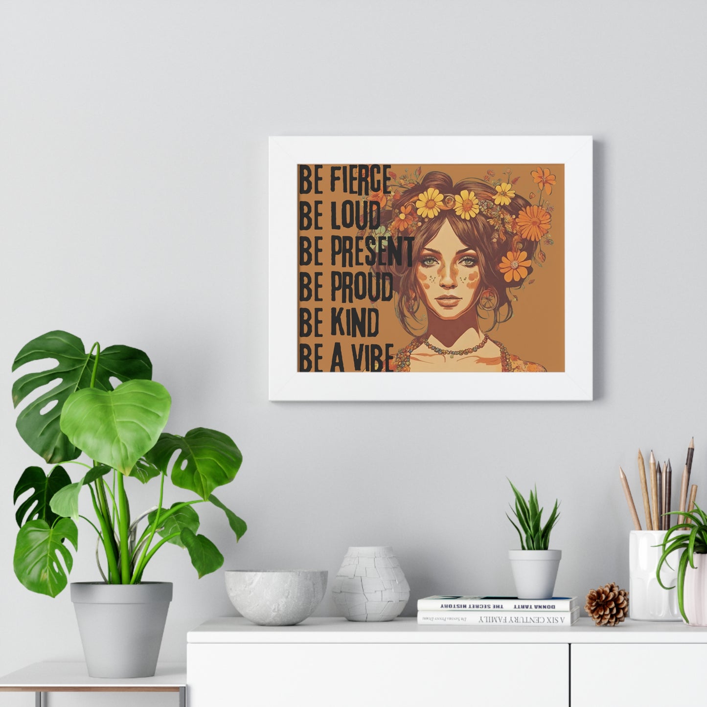 Horizontal Poster - Powerful Feminine Fall Depiction